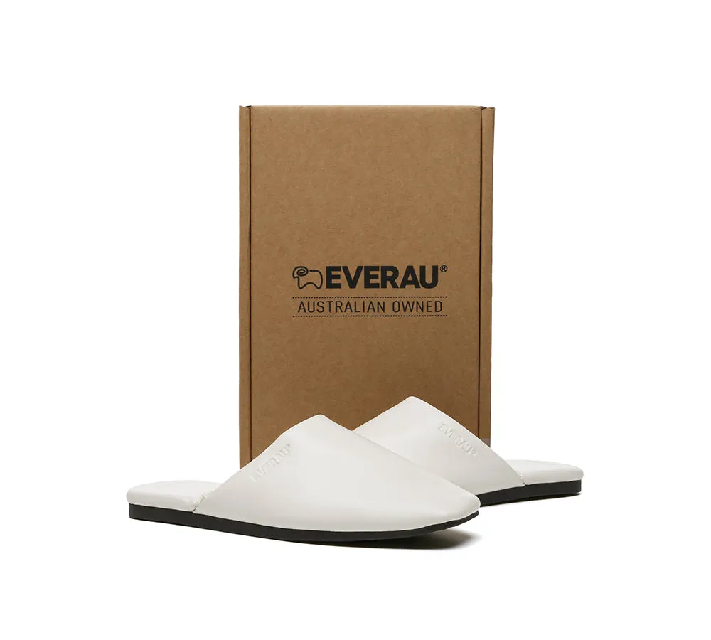 Women Slides Leather Flat Wafaa