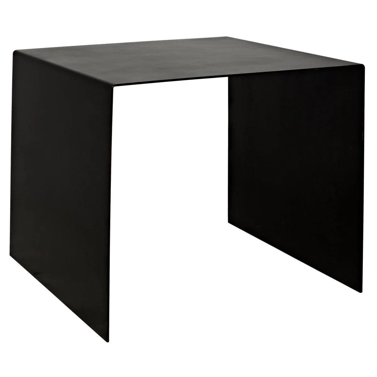 Yves Side Table, Large, Black Steel